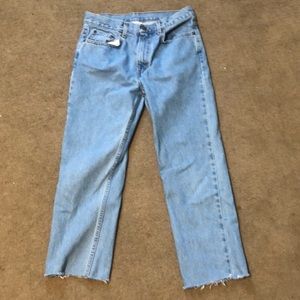 Blue cut jeans